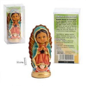 Figura Virgen de Guadalupe infantil, 10 cm