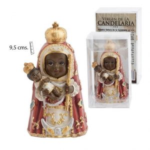Figura Virgen de la Candelaria infantil, 9,5 cm