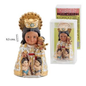 Figura Virgen de los Desamparados infantil, 9,5 cm