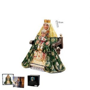 Figura Virgen de los Reyes con manto verde, varios tamaños