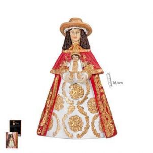 Figura Virgen del Rocío vestida de Pastora, 16 cm