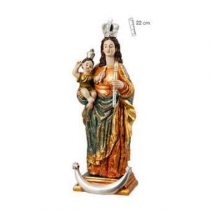 Figura Virgen María Auxiliadora, 22 cm