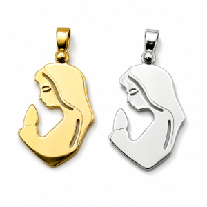 virgen plata oro
